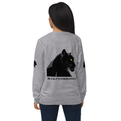 BLACK PANTHER LIVES! Unisex Organic Sweatshirt by SobG Designs
