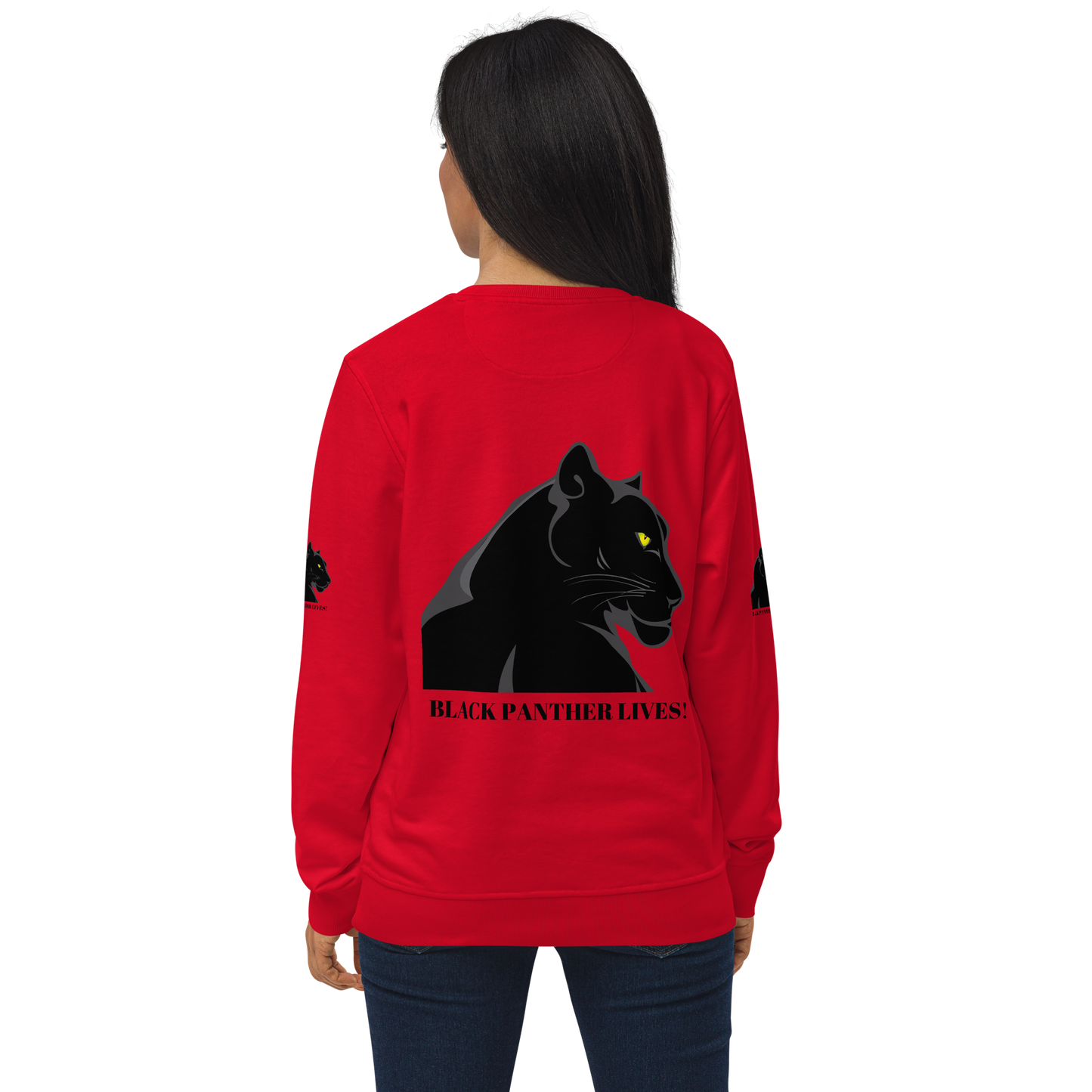 BLACK PANTHER LIVES! Unisex Organic Sweatshirt by SobG Designs