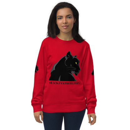 BLACK PANTHER LIVES! Unisex Organic Sweatshirt by SobG Designs