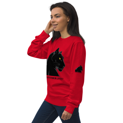 BLACK PANTHER LIVES! Unisex Organic Sweatshirt by SobG Designs