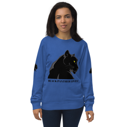 BLACK PANTHER LIVES! Unisex Organic Sweatshirt by SobG Designs