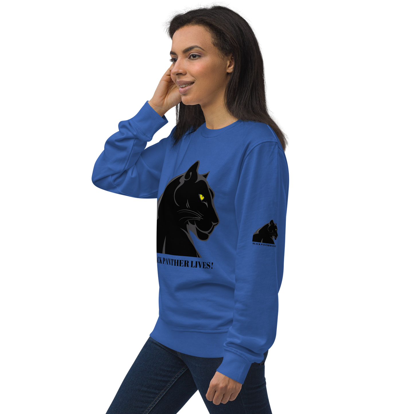 BLACK PANTHER LIVES! Unisex Organic Sweatshirt by SobG Designs
