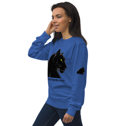 BLACK PANTHER LIVES! Unisex Organic Sweatshirt by SobG Designs