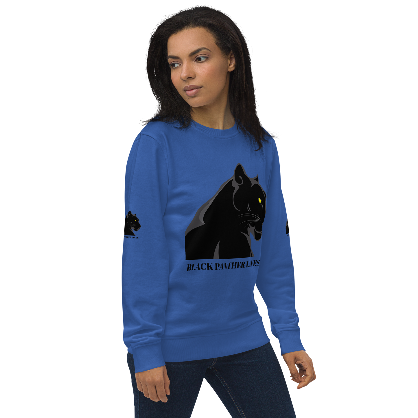 BLACK PANTHER LIVES! Unisex Organic Sweatshirt by SobG Designs