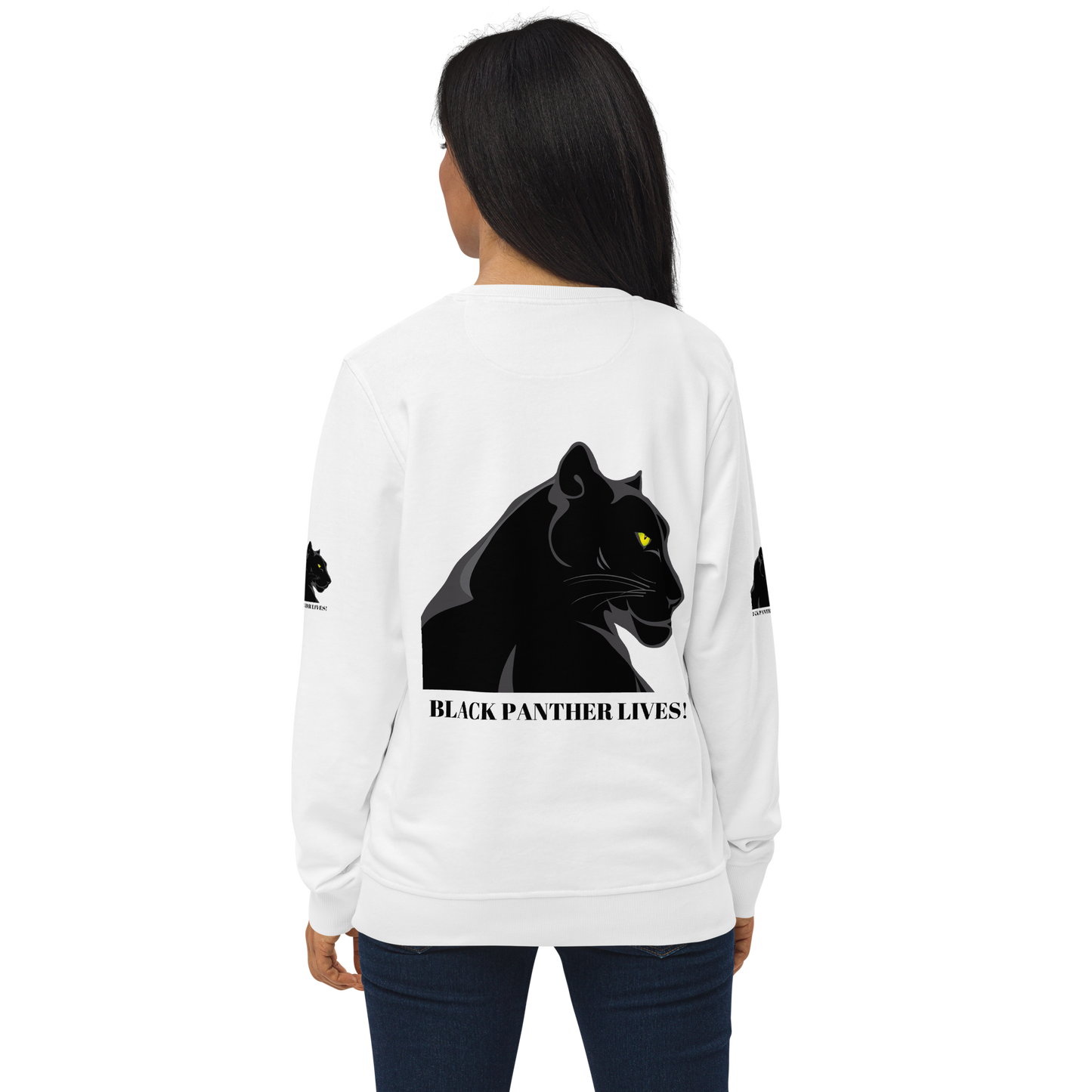 BLACK PANTHER LIVES! Unisex Organic Sweatshirt by SobG Designs
