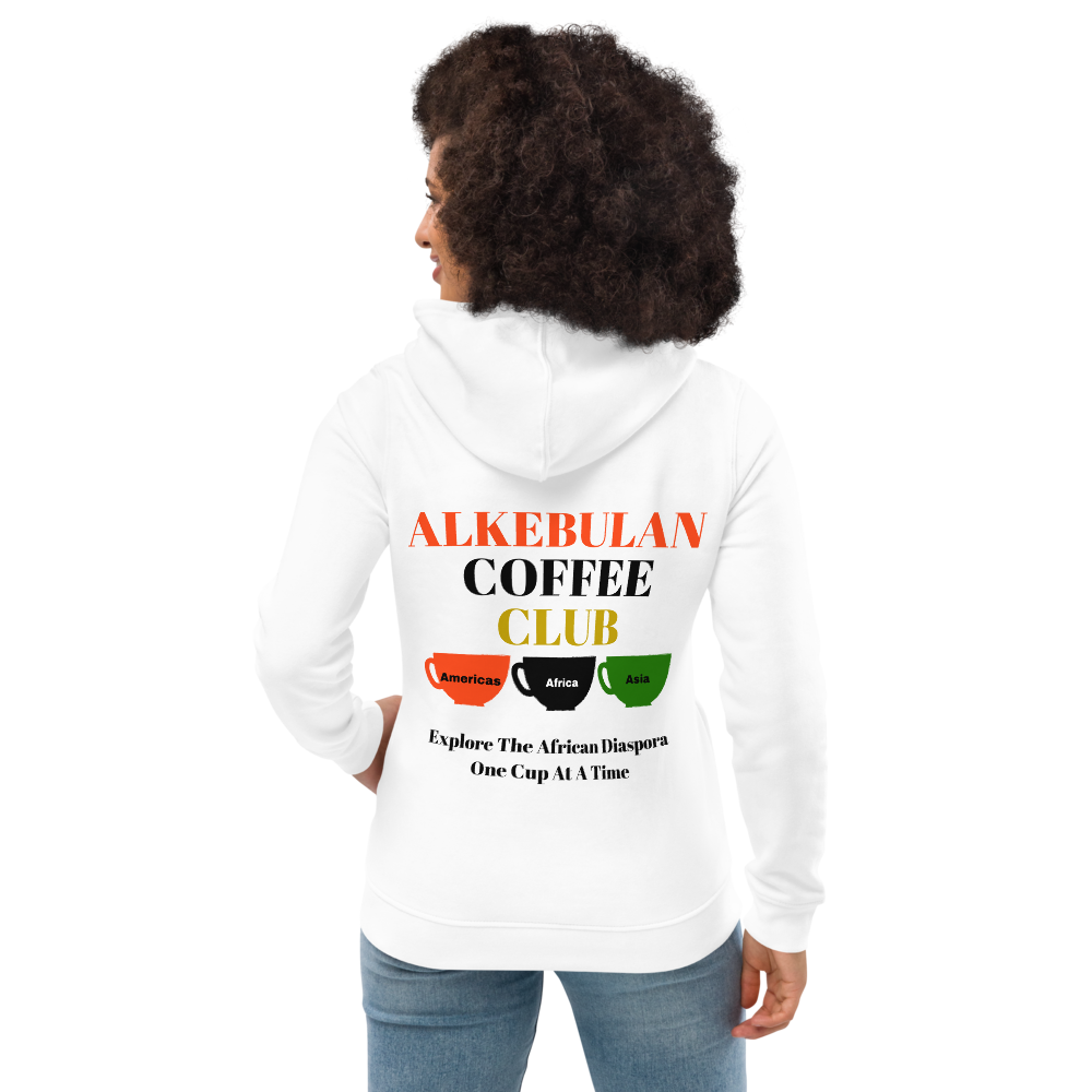 ALKEBULAN COFFEE CLUB Women's Eco Fitted Hoodie by SobG Designs