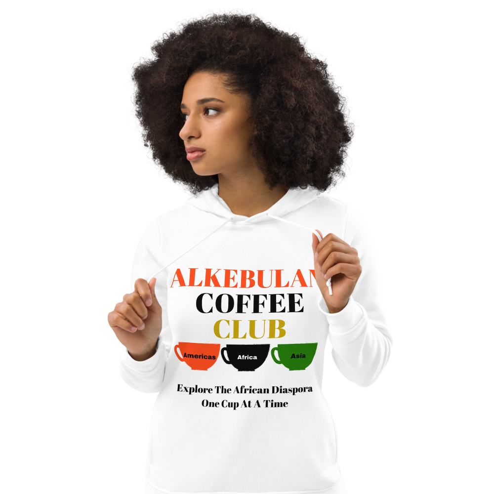 ALKEBULAN COFFEE CLUB Women's Eco Fitted Hoodie by SobG Designs