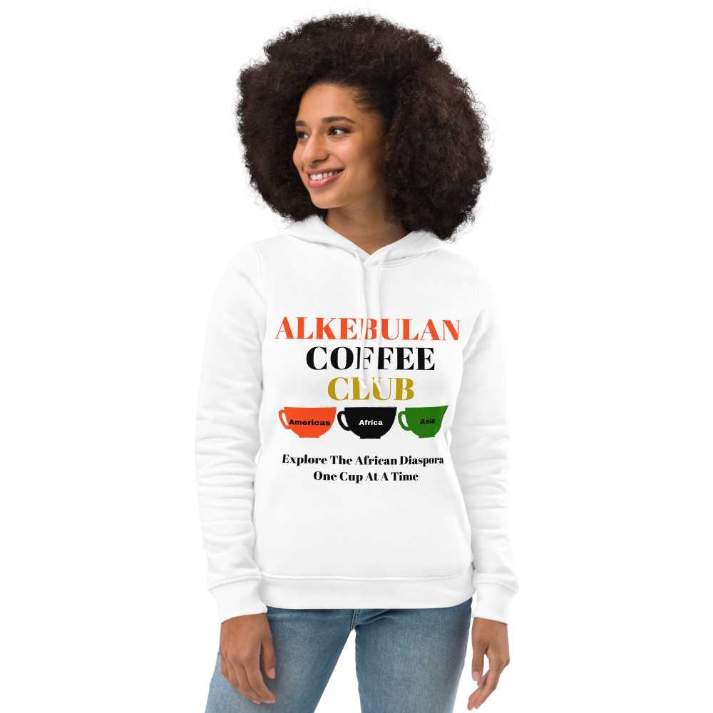 ALKEBULAN COFFEE CLUB Women's Eco Fitted Hoodie by SobG Designs