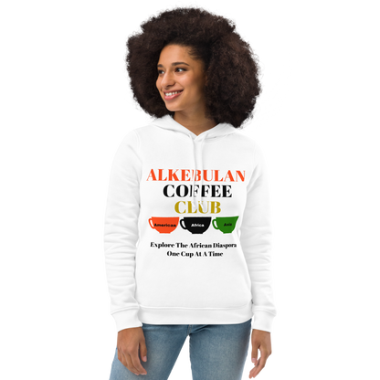 ALKEBULAN COFFEE CLUB Women's Eco Fitted Hoodie by SobG Designs