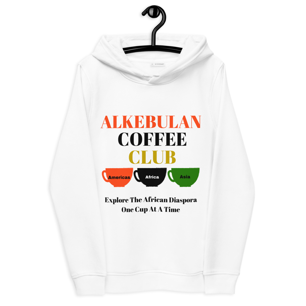ALKEBULAN COFFEE CLUB Women's Eco Fitted Hoodie by SobG Designs
