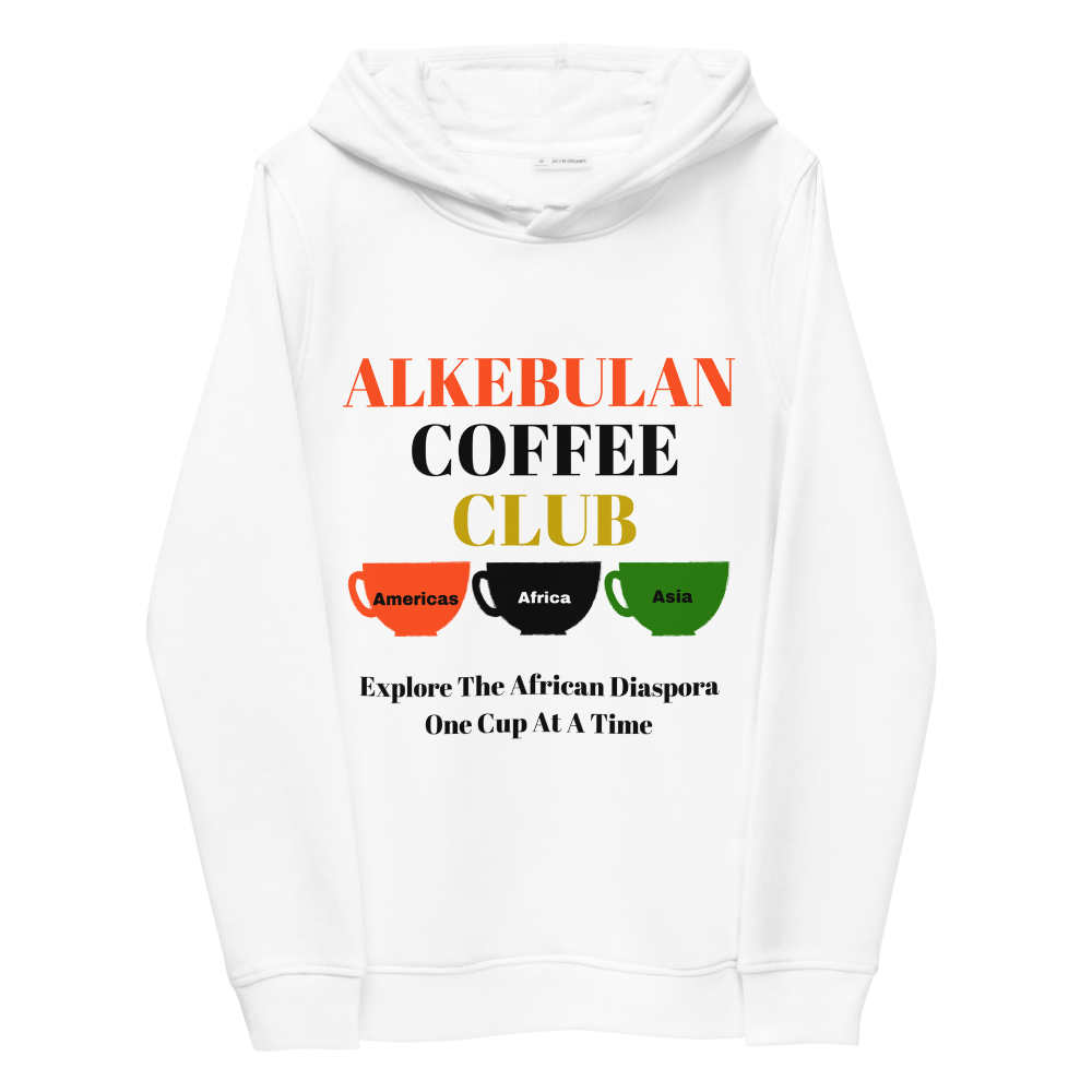 ALKEBULAN COFFEE CLUB Women's Eco Fitted Hoodie by SobG Designs