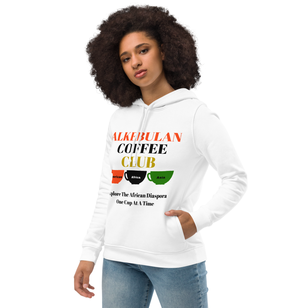 ALKEBULAN COFFEE CLUB Women's Eco Fitted Hoodie by SobG Designs