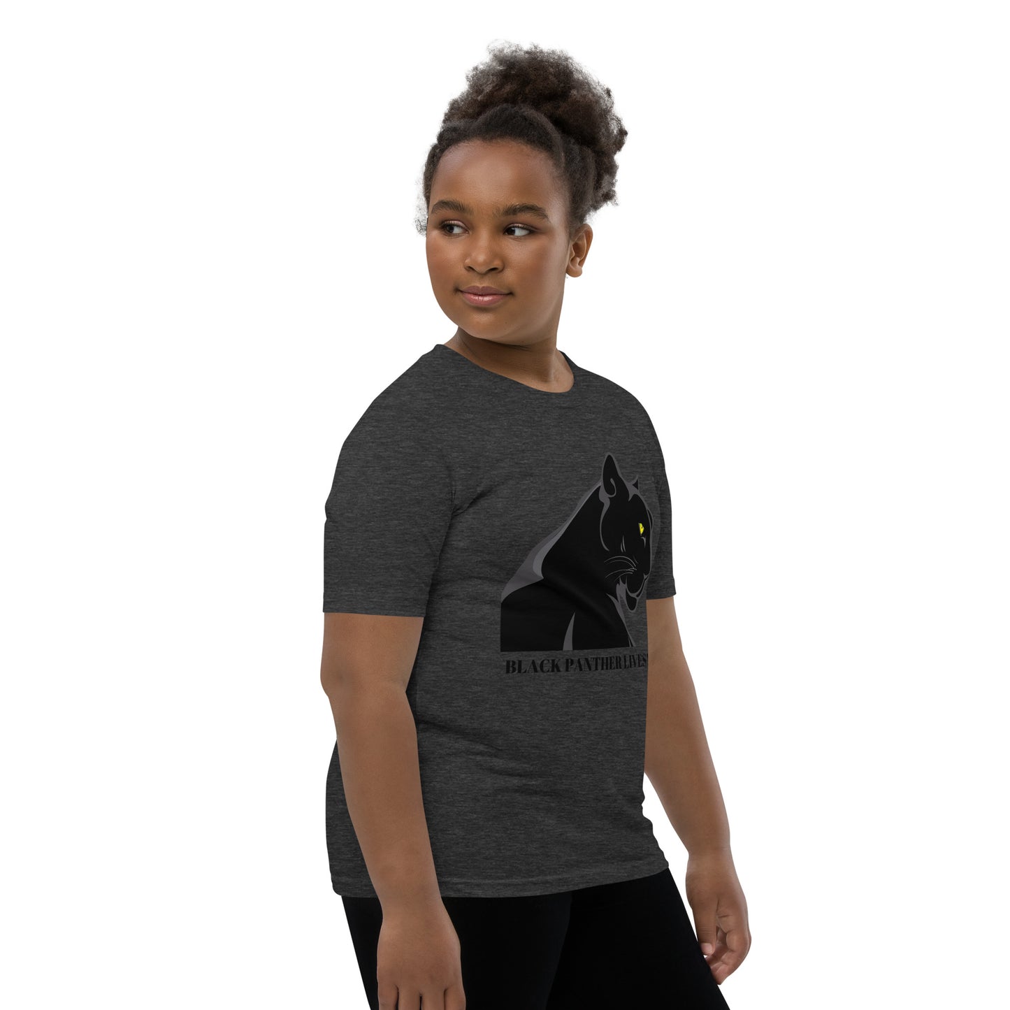 BLACK PANTHER LIVES! Youth Short Sleeve T-Shirt by SobG Designs