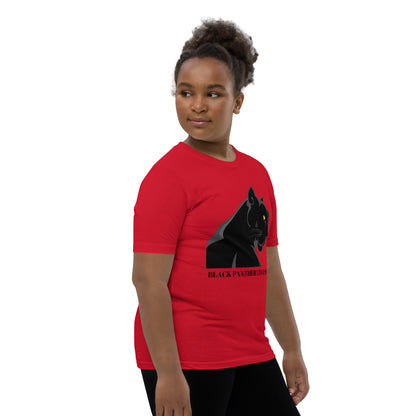 BLACK PANTHER LIVES! Youth Short Sleeve T-Shirt by SobG Designs